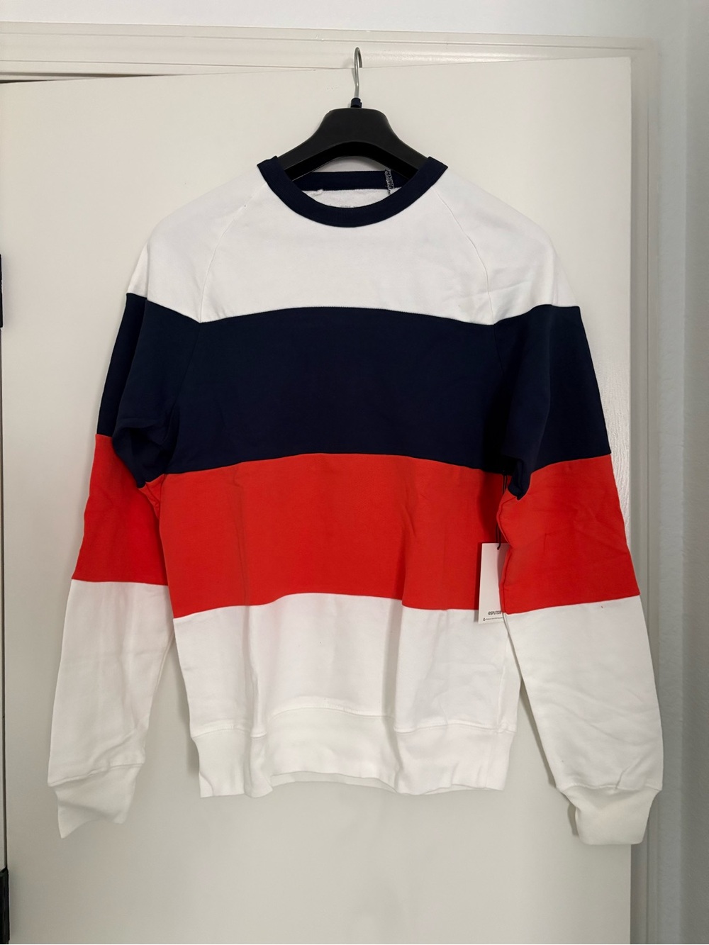 Splits59 Colorblock Crewneck Sweatshirt in Navy, Red and White